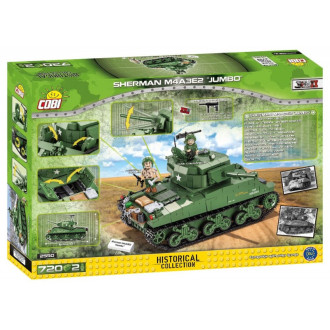 COBI 2550 II WW Sherman M4A3E2 Jumbo, 720 kostek