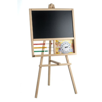 Dětská stojanová popisovací tabule s počítadlem 89x44cm
