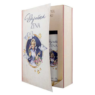 Bohemia Gifts Sada kniha báječná žena, sprchový gel 200 ml a lázeň 200 ml