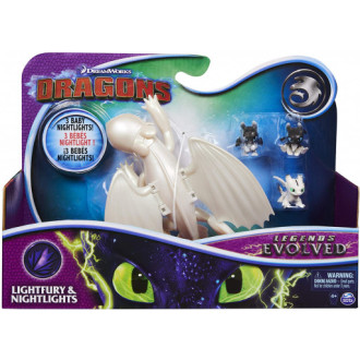 Spin Master Jak vycvičit draka, Legends Evolved Lightfury and Nightlights