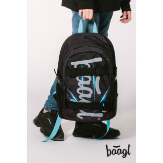 BAAGL Školní batoh Skate Bluelight