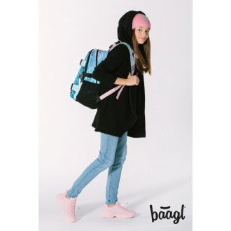 BAAGL Školní batoh Skate Moon