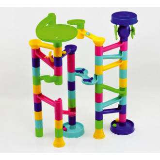 Teddies Kuličková dráha plast 55 ks v krabici 24x37x7cm