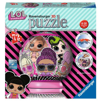 RAVENSBURGER Puzzleball L.O.L. Surprise, 72 dílků