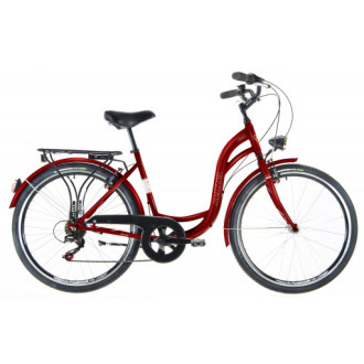 Městské kolo Kenzel Dream Royal 6spd 26" 2026 bordové