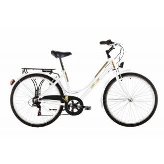 Městské jízdní kolo Kenzel Boulevard Royal 6spd 26" 2026 bílo-hnědé