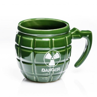 Gadget Master Granáítový hrnek DANGER 460 ml. Zelený