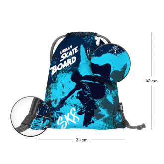 BAAGL SET 3 Ergo Skateboard: aktovka, penál, sáček