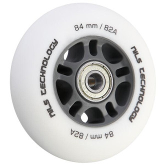 Nils Extreme Kolečka PU 84x24, Bílá matná, Ložiska ABEC 9
