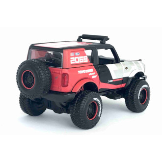 Maisto Ford Bronco 4x4 Rebels, stříbrno-červený
