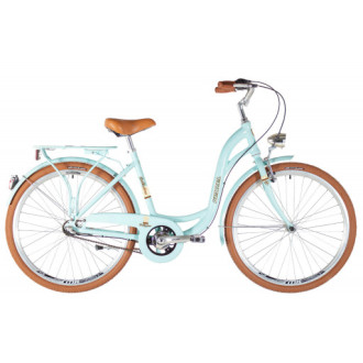 Jízdní kolo Kenze Bellissima Deluxe 7spd 26" 2026 tyrkysovo-hnědé