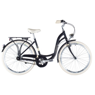 Jízdní kolo Kenzel Bellissima Deluxe 7spd 26" 2026 černo-béžové