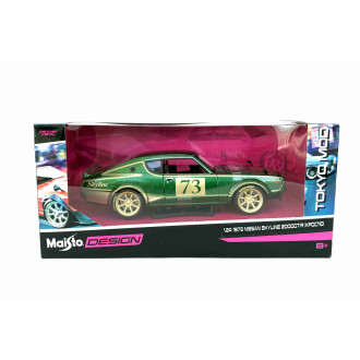 Maisto Nissan Skyline 2000GT-R (KPGC 110) 1973, zelený 1:24