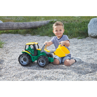 Lena Traktor se lžíci, zeleno žlutý