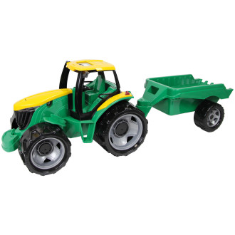 Lena Traktor s přívěsem zelený