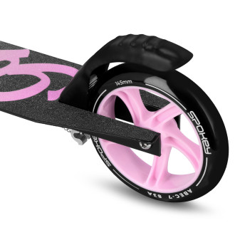 Spokey VACAY Pro Koloběžka s ruční brzdou, kolečka 145 mm, růžová