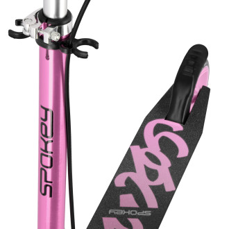 Spokey VACAY Pro Koloběžka s ruční brzdou, kolečka 145 mm, růžová
