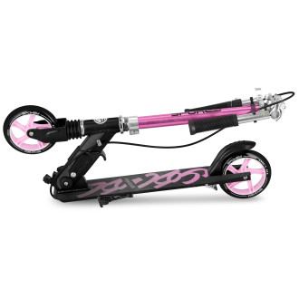 Spokey VACAY Pro Koloběžka s ruční brzdou, kolečka 145 mm, růžová