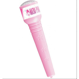Dětský karaoke mikrofon se světelnými efekty a zvukem - růžový, 34cm