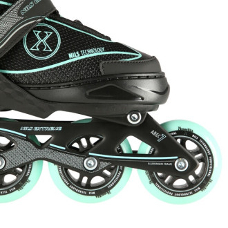 Kolečkové brusle NILS Extreme NA11008 zelené vel.L (39-42)