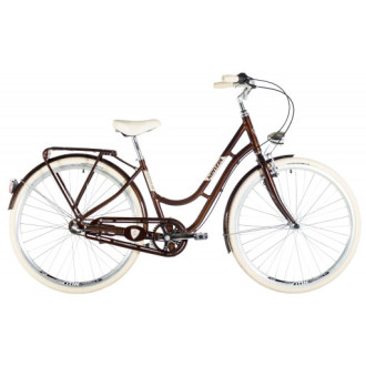 Jízdní kolo Kenzel Nostalgic Classic 3spd 26" 2026 hnědo-béžové