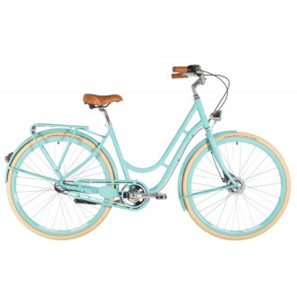 Jízdní kolo Kenzel Nostalgic Deluxe 3spd 28" 2026 tyrkysovo-bílá
