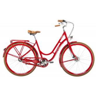 Jízdní kolo Kenzel Nostalgic Deluxe 3spd 28" 2026 červeno-bílé