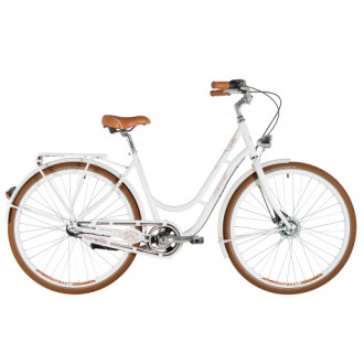 Jízdní kolo Kenzel Nostalgic Deluxe 3spd 28" 2026 bílo-hnědá