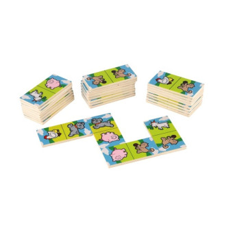 Domino Moje první zvířátka, dřevěné 28ks