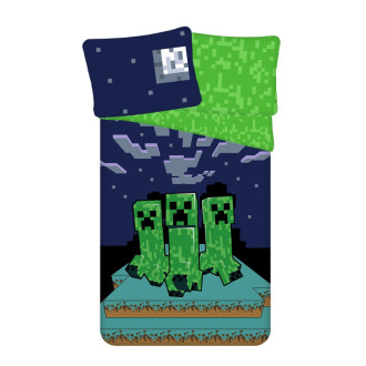 Jerry Fabrics, Povlečení bavlna Minecraft Sssleep Tight 140x200, 70x90 cm