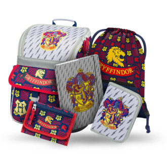 BAAGL SET 5 Zippy Harry Potter Nebelvír: aktovka, penál, sáček, desky, peněženka