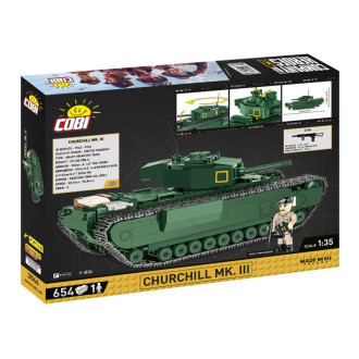 Cobi 3046 Company of Heroes Churchill Mk. III, 1:35, 654 kostek