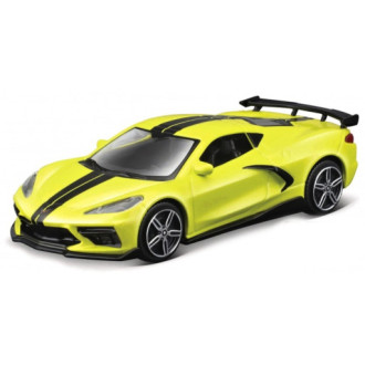 Chevrolet 2020 Corvette, Street Fire Collezione Bburago, žlutá 1:43