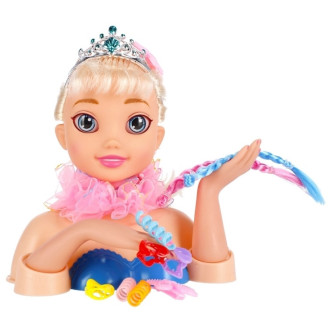Hlava na česání s doplňky - Princezna