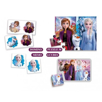 Clementoni Frozen Puzzle Superkit 4v1