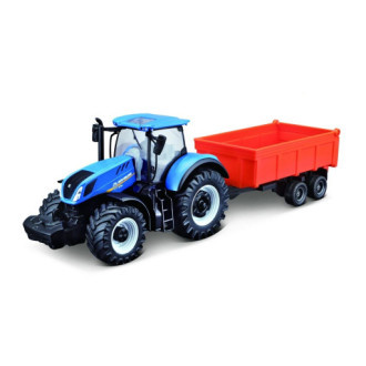 Bburago Farm traktor New Holland, Modrý 1:50