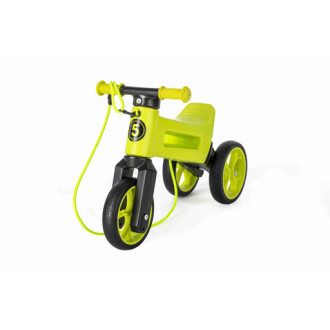 Odrážedlo FUNNY WHEELS Rider SuperSport zelené 2v1, popruh, 25kg