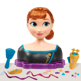 Just Play Ledové králoství česací hlava deluxe Anna