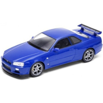 Welly Nissan Skyline GT-R modrý 1:24