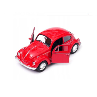 Welly Volkswagen Beetle Hard Top, Červený 1:34-39