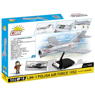 Cobi 5822 Cold War LIM-1 Polish Air Force 1952, 1:32, 504 kostek