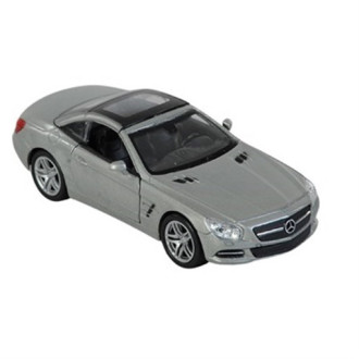 Welly Mercedes Benz SL500 Hard Top (2012) stříbrný 1:34-39