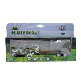 Kids Globe Traffic Land Rover Defender Military na zpětný chod