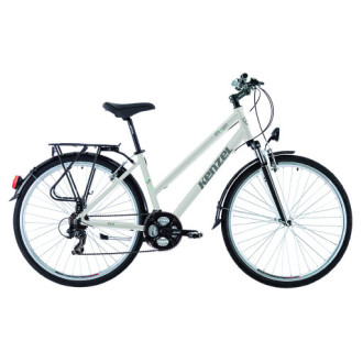Dámské trekové kolo Kenzel Stroller TR woman 2026 bílo-šedé (rám. 44)