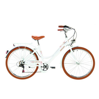 Kenzel Retro kolo Missy Royal 6spd 26" 2026 bílo-hnědé