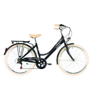 Kenzel Retro kolo Missy Royal 6spd 26" 2026 černo-béžové