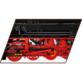 Cobi 6282 Parní lokomotiva DR BR 52 s tendrem, 1:35, 2505 kostek
