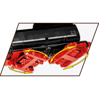 Cobi 6282 Parní lokomotiva DR BR 52 s tendrem, 1:35, 2505 kostek