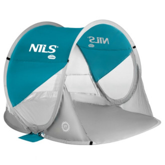 Samorozkládací plážový stan NILS Camp NC3142 BIG modro-šedý