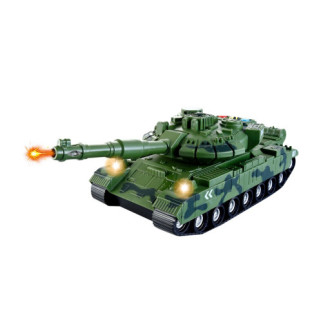 Plastový tank zelená kamufláž se světelnými a zvukovými efekty, 30cm